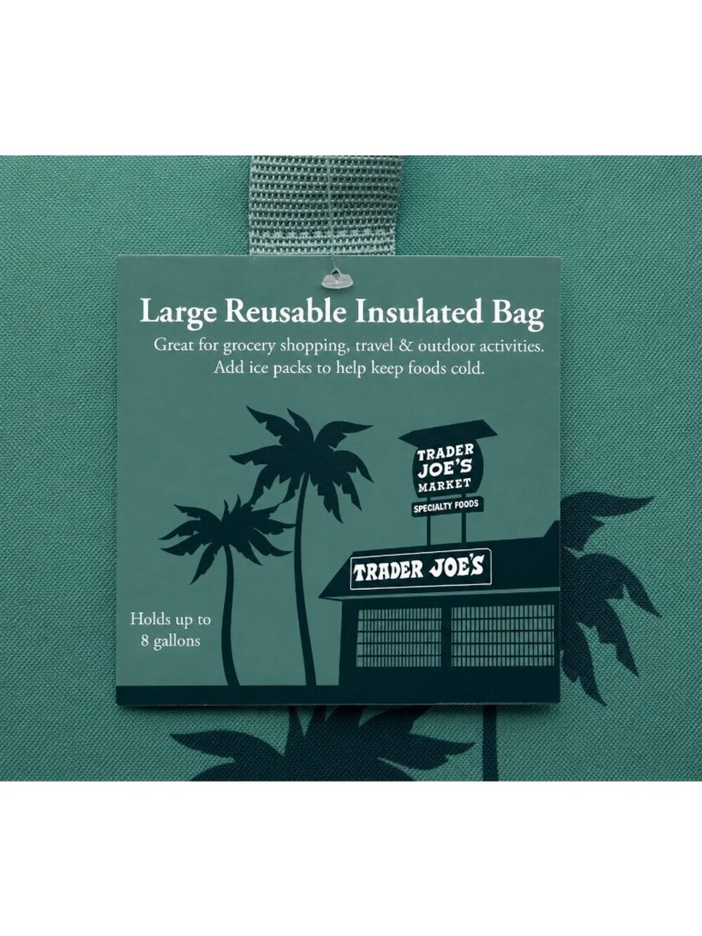 2026 Trader Joe’s Green Reusable Insulated Bag 8 Gallon Cooler Tote Limited - Picture 2 of 4